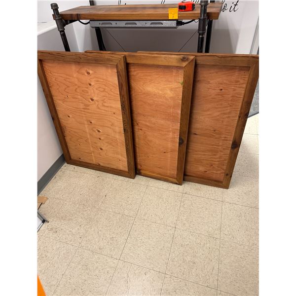Wood frame boards, 40" x 28"