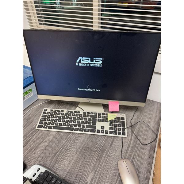 Asus, computer, keyboard, and mouse