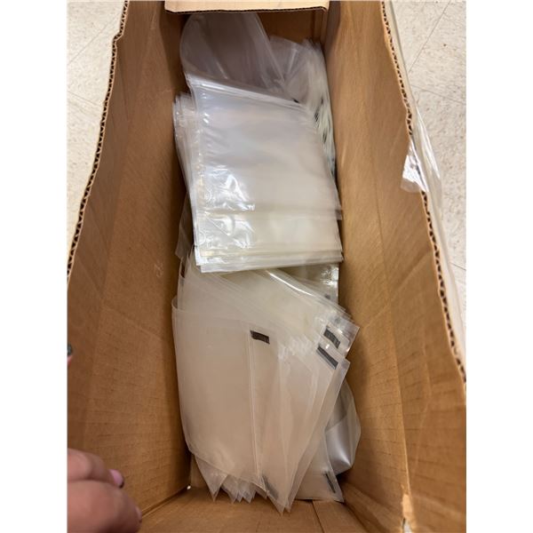 Plain clear pouch bag 6 x 9 x 3 three mil