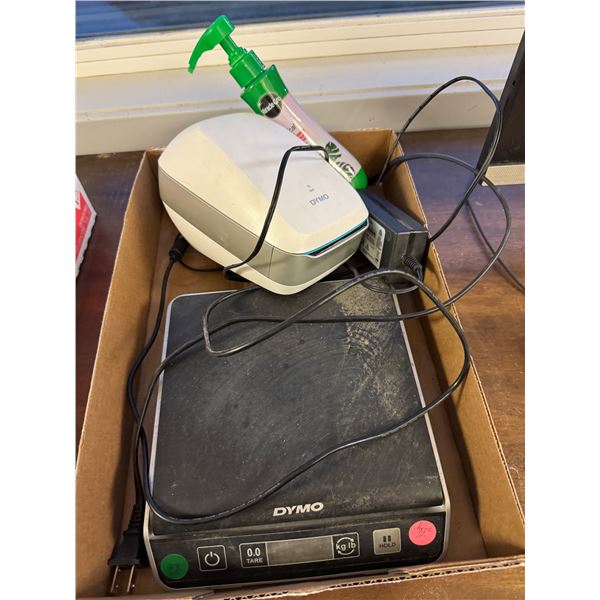 Dymo scale and printer