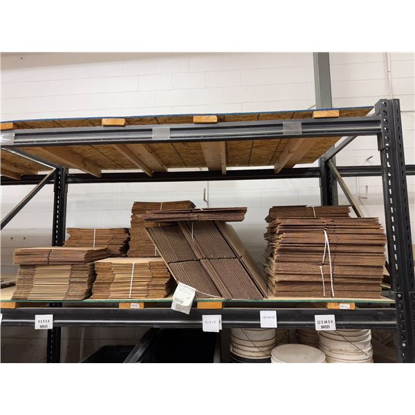 Multiple sizes of cardboard boxes