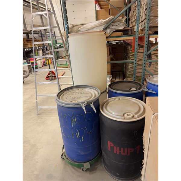 5 barrels and 1 roller