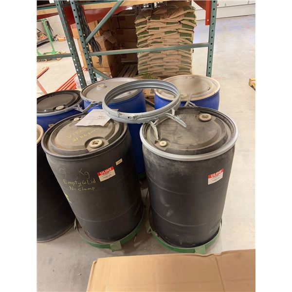 4 barrels with 4 rollers