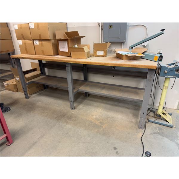 Work bench 96x30x37 tall