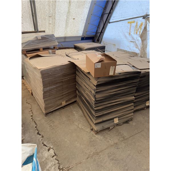 Large lot off cardboard boxes 9 pallets
