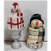 Image 1 : GIFT STAND & COFFER SNOWMAN CONTAINER