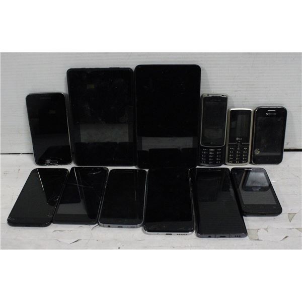 LOT OF ASSORTED USED PHONES