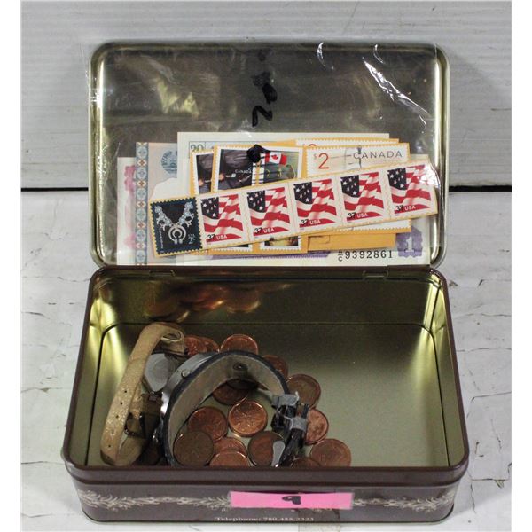 MEN'S MISC IN DUTCH (ANTIQUE PHOTO) TIN