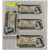 Image 1 : 4 CONSECUTIVE 1973 CANADA $1 BILLS UNC