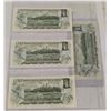 Image 2 : 4 CONSECUTIVE 1973 CANADA $1 BILLS UNC