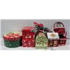 Image 1 : LOT CHRISTMAS BOXES BASKETS