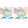 Image 1 : NEW 2PK INTERACTIVE CRAWLING CRAB TOYS