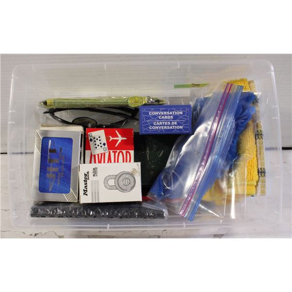 COMBINATION LOCK AND MISC. BOX