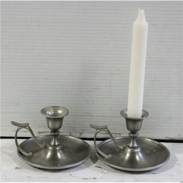 2 WALKING CANDLE HOLDERS