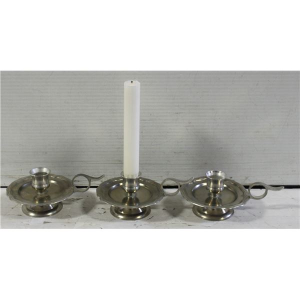 3 WALKING CANDLE HOLDERS