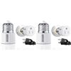 Image 1 : NEW 4PK 3 PRONG LIGHT BULB SOCKET ADAPTERS