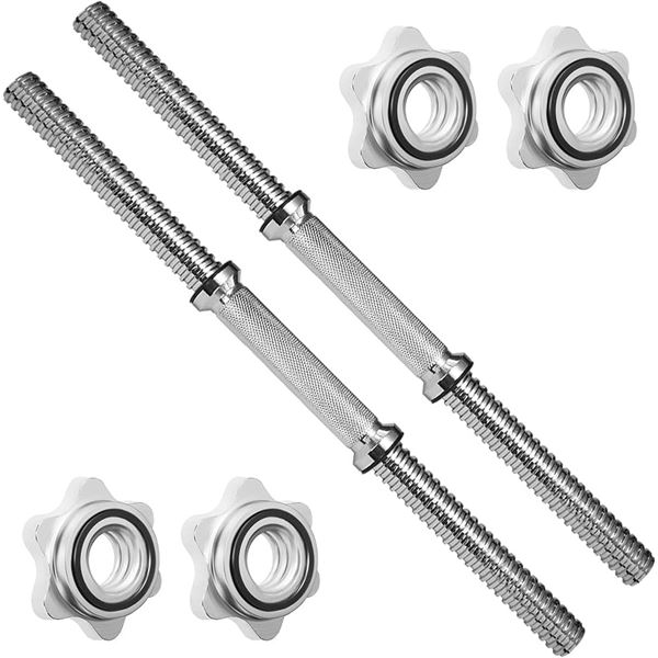 NEW STANDARD DUMBBELL HANDLES STAINLESS STEEL 18"