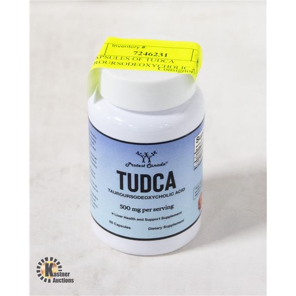 60 CAPSULES OF TUDCA TAUROURSODEOXYCHOLIC ACID