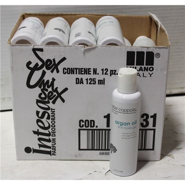 CASE OF 25 PETER COPPOLA ARGAN OIL HAIR GEL