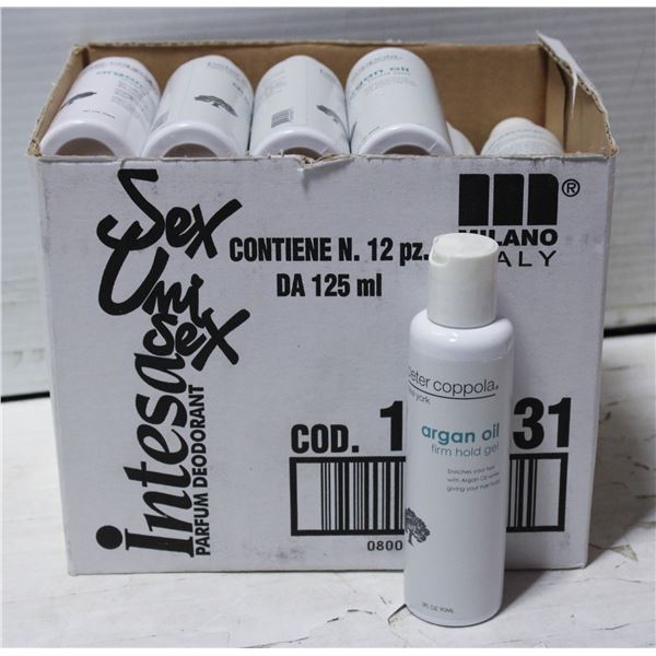 CASE OF 25 PETER COPPOLA ARGAN OIL HAIR GEL