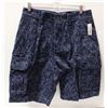 Image 1 : NEW AMAZON ESSENTIALS BLUE FLORAL CARGO SHORTS
