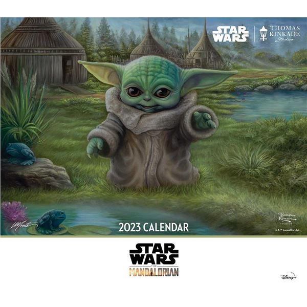 STAR WARS THOMAS KINKADE 2023 MANDALORIAN CALENDAR