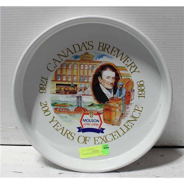1980S MOLSON'S METAL TRAY