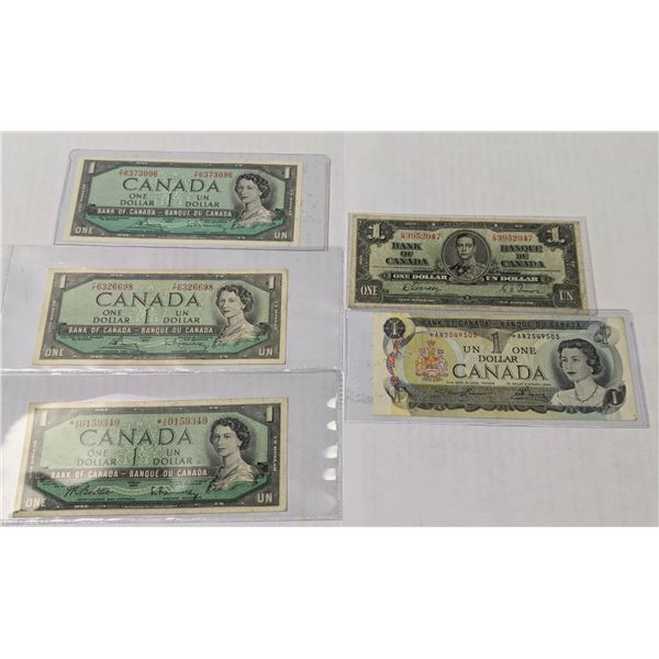 ASSORTED $1 BANK NOTES