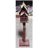 Image 1 : CHRISTMAS 3FT COUNTRY CHRISTMAS BIRD HOUSE STAND