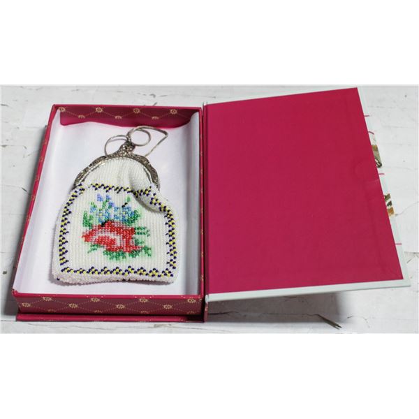 1920'S ALPACCA BEADED COIN PURSE UPCYCLED