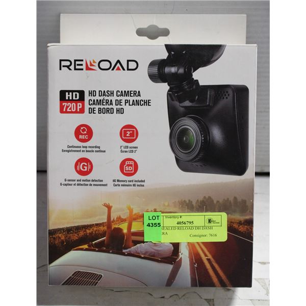 NEW SEALED RELOAD DH DASH CAMERA