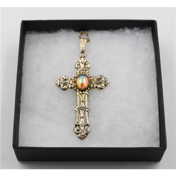 1970'S GILDED CROSS