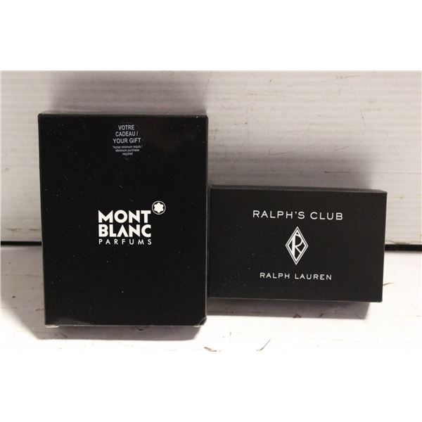 NEW RALPH LAUREN CUFF LINK & MONT BLANC BOTTLE
