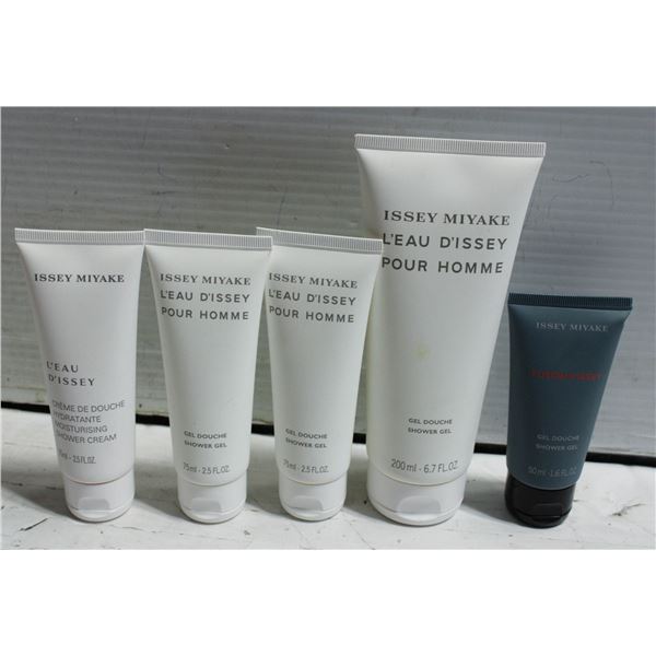 5 NEW ISSEY MIYAKE  SHOWER GELS 475 ML