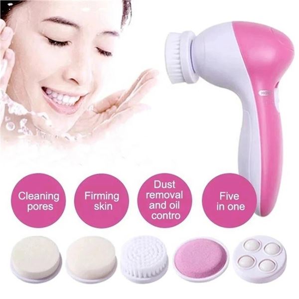 NEW PORTABLE 5-IN-1 FACIAL CLEANSER & MASSAGER