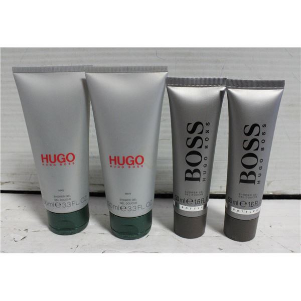 4 NEW HUGO BOSS SHOWER GELS 300 ML