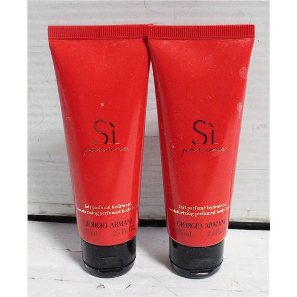 2 NEW GIORGIO ARMANI SI BODY LOTIONS 150 ML
