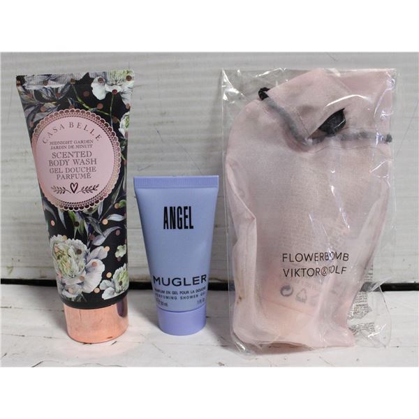 NEW 3 ASSORTED SHOWER GELS