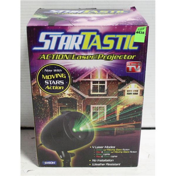 AS SEEN ON TV STARTASTIC LASER PROJECTOR WITH 4