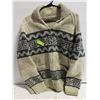 Image 1 : LADIES L WOOL B.C. COWICHAN SWEATER ZIP FRONT