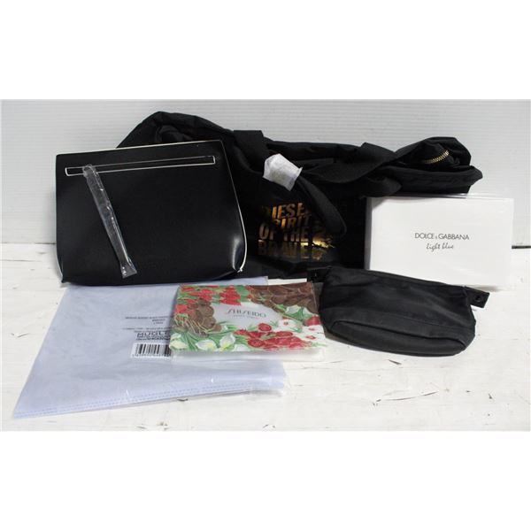 MUGLER BLACK POUCH, SHISEIDO, GIVENCHY