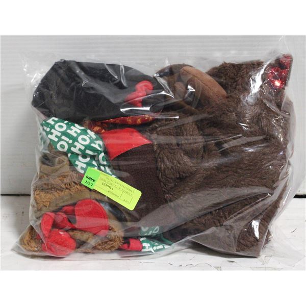 4 SMALL & 1 LARGE DOG  CHRISTMAS OUTFITS