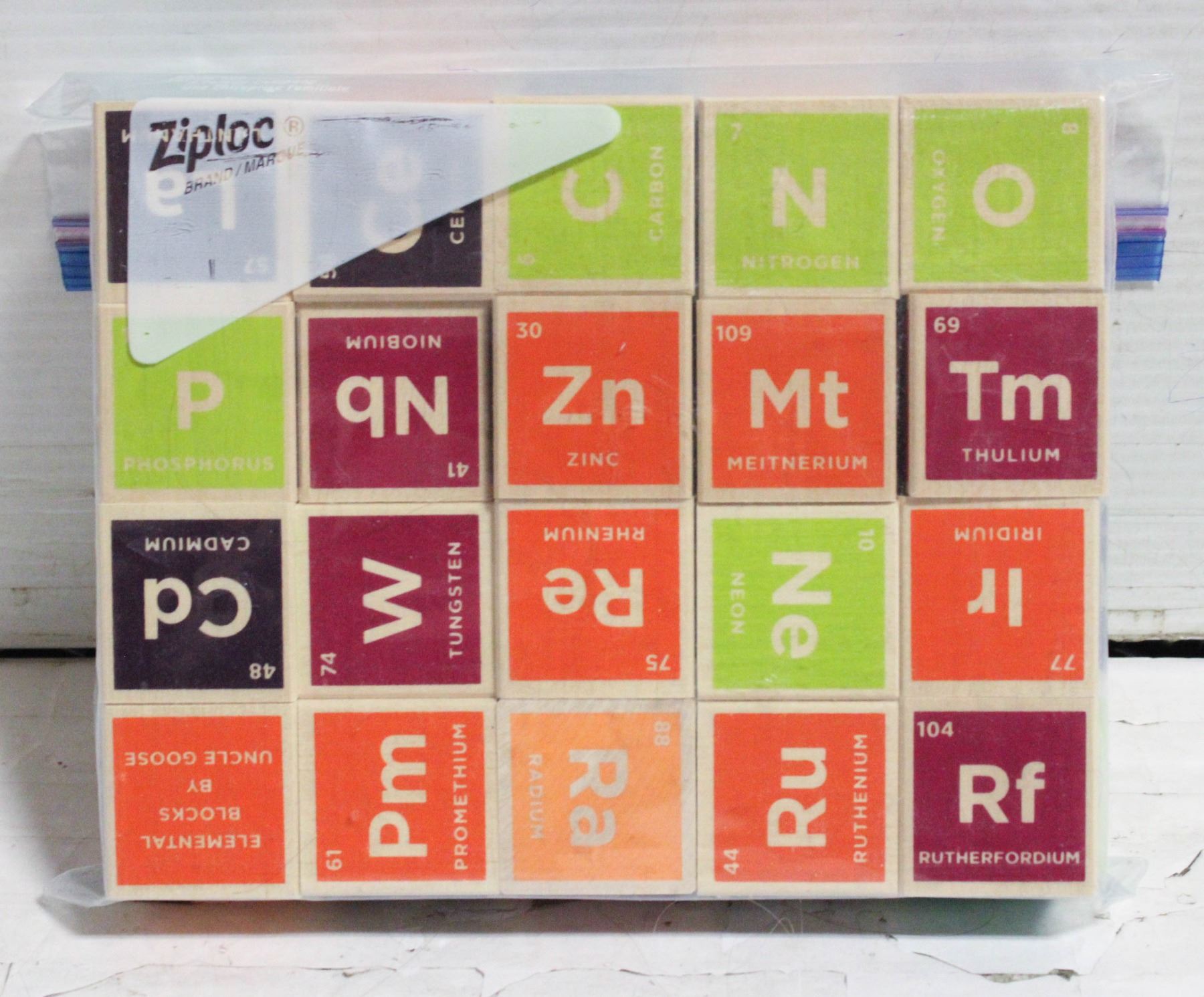 PERIODIC TABLE OF ELEMENTS BUILDING BLOCKS