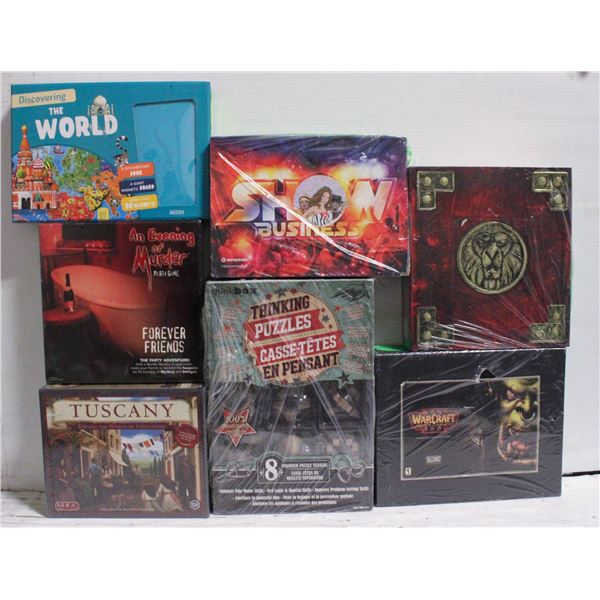 LOT OF 7 ASSORTED BOARD GAMES