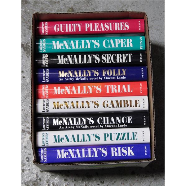 9 HARDCOVER LAWRENCE SANDERS - MCNALLYS SERIES