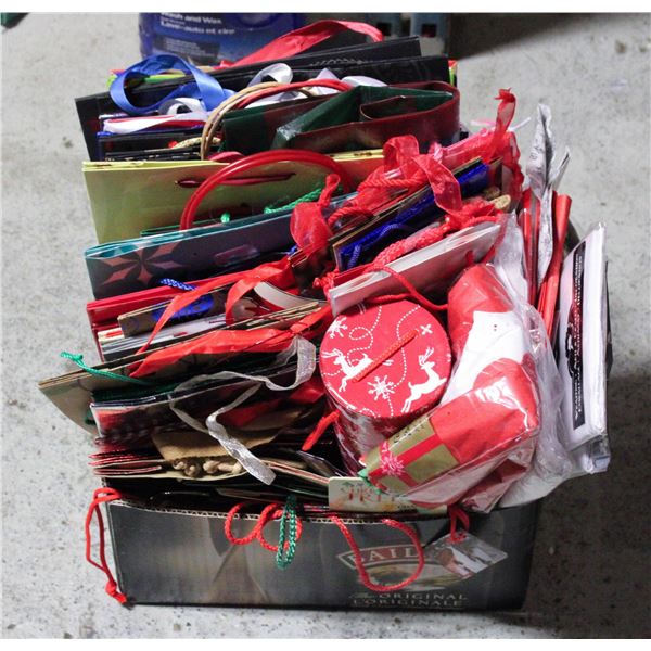 OVER 60 CHRISTMAS GIFT BAGS & TISSUE
