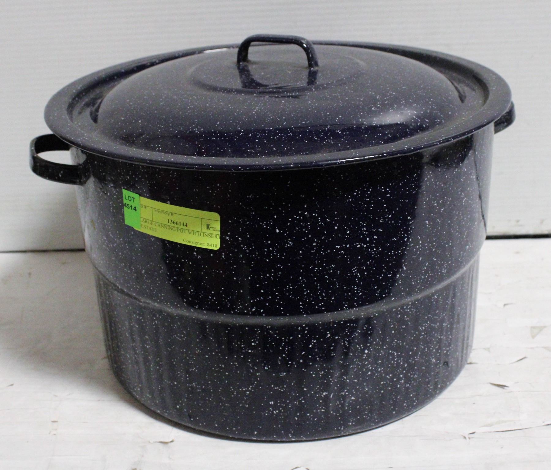 LARGE CANNING POT WITH INSERT -ESTATE