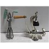 Image 1 : VINTAGE MEAT GRINDER & MAYNARD HAND MIXER -