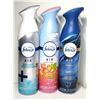 Image 1 : 4) LOT OF 3 NEW BOTTLES OF FABREEZE AIR