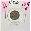 Image 1 : 14) NEWFOUNDLAND 1945C NICKLE, 80% SILVER.